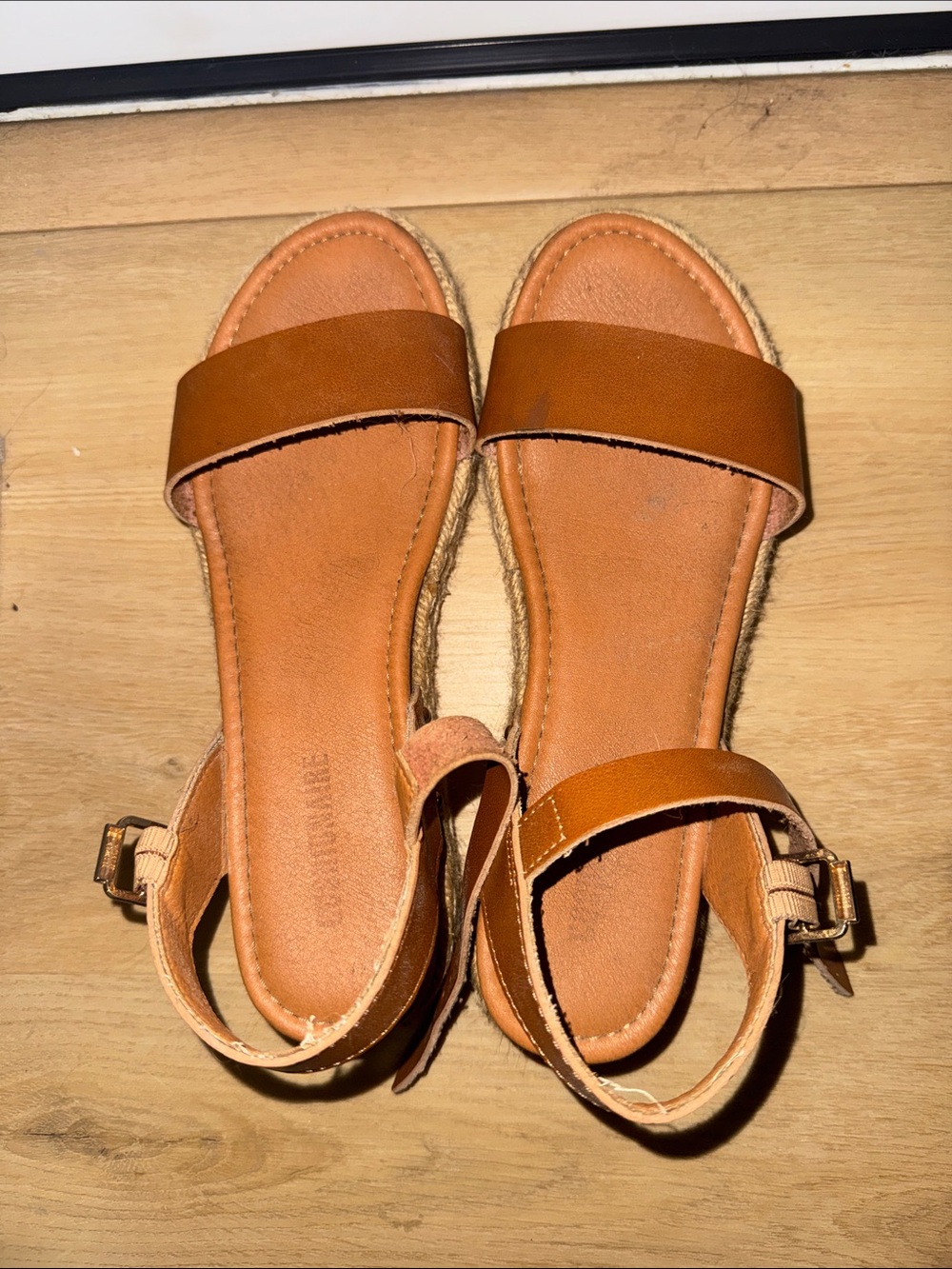 Women’s Tan Open-Toe Ankle Strap Sandals